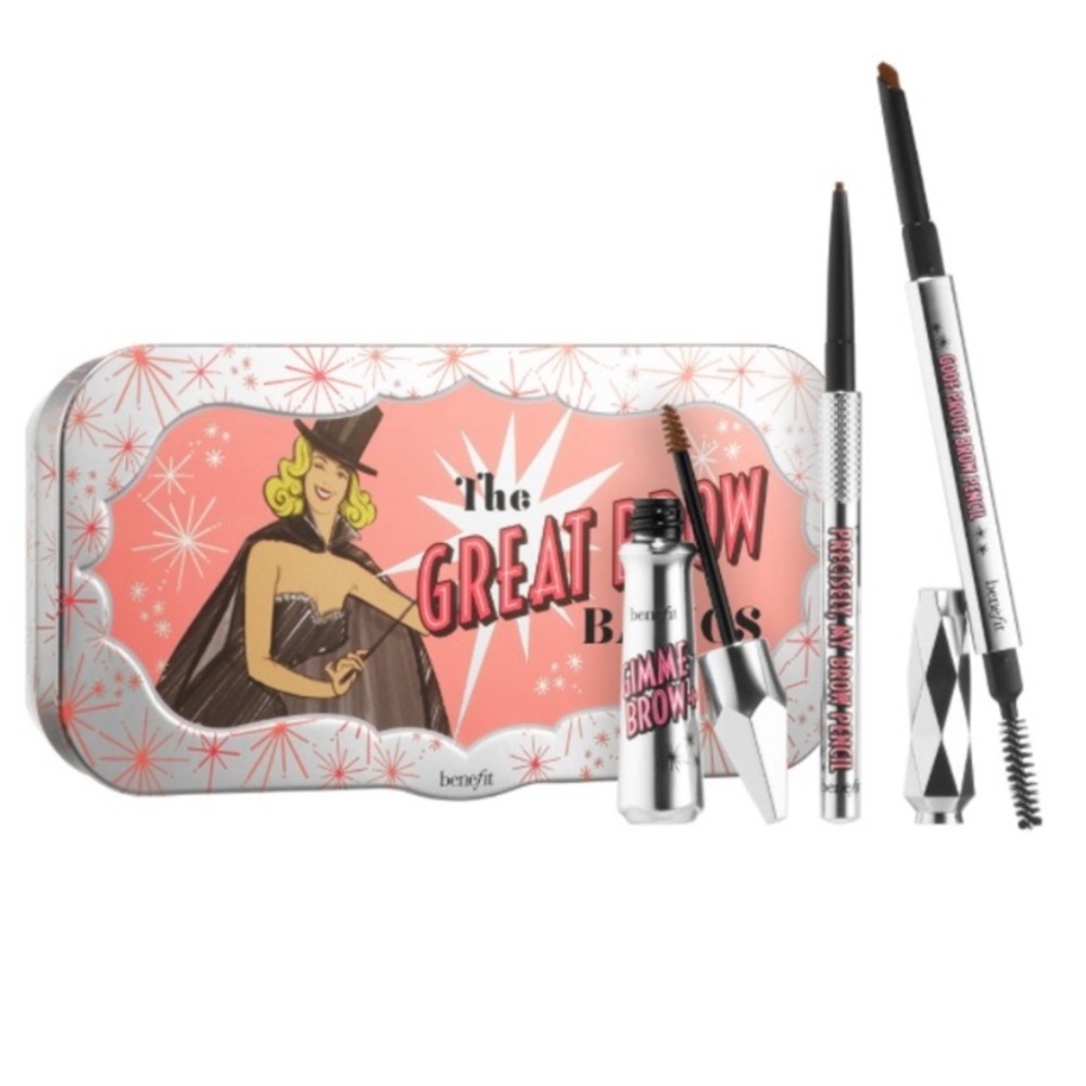 💎 Benefit Cosmetics Great Brow Basics Pencil & Gel Set Reusable Tin Shade #2